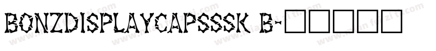 BonzDisplayCapsSSK B字体转换